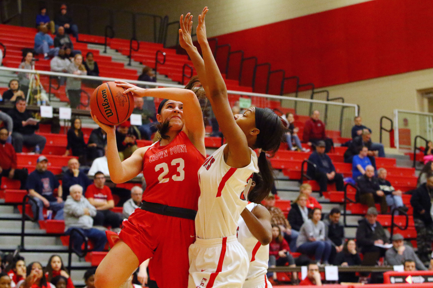 Girls Basketball Sectionals - E.C. Central vs. Crown Point